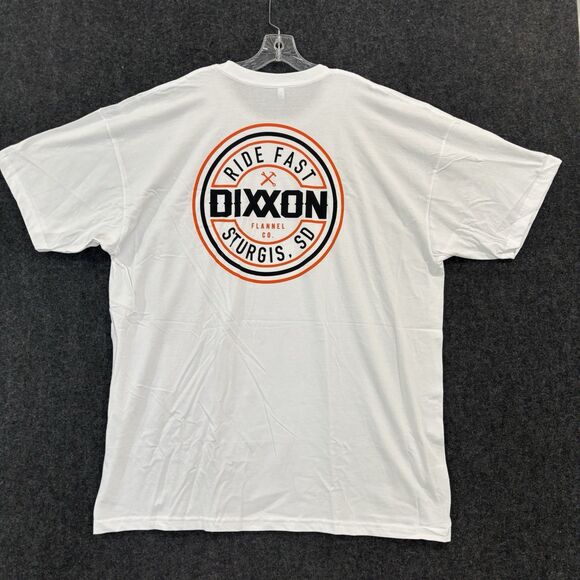 Dixxon Flannel Co. Sturgis Shirt Men's 3XL White Ride Fast Corporate Graphic - Picture 2 of 9